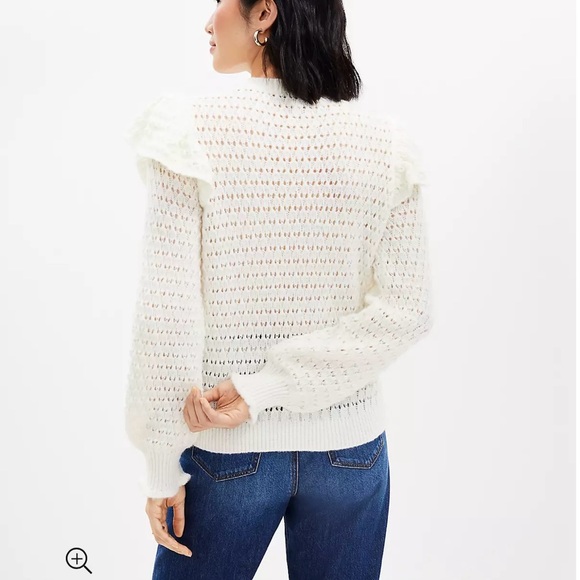 Loft Shoulder Ruffle Sweater - Picture 3 of 3